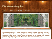 Tablet Screenshot of finewoodworkinginc.com